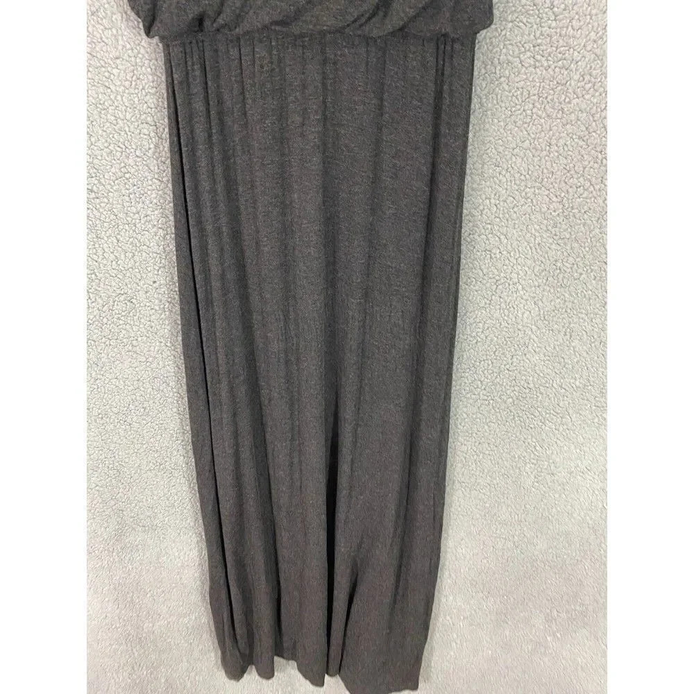 LOFT womens sleeveless maxi dress gray XS blousoon stretch minimalist - Picture 7 of 8
